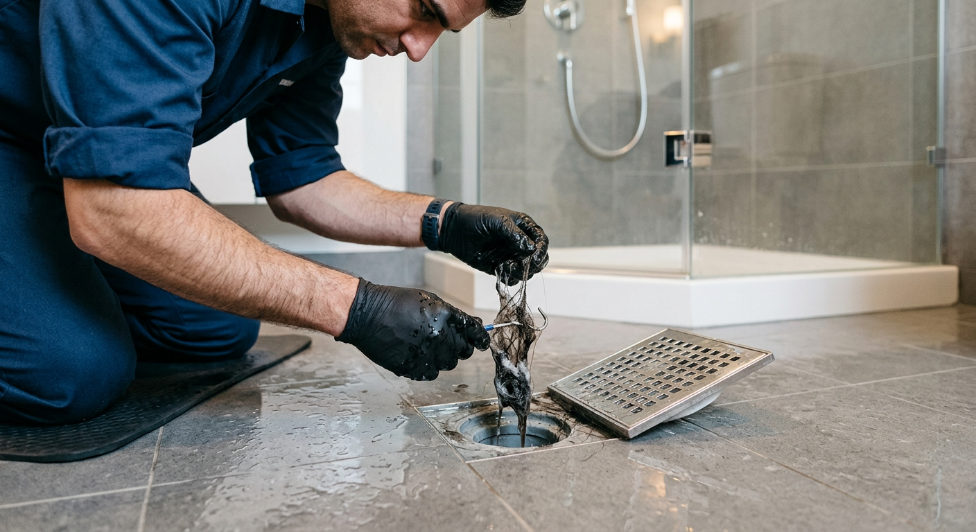 Débouchage de douche bouchée par un plombier à Champs-sur-Marne